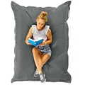 Produktbild: Green Bean Sitzsack 120x160cm 270 Liter Kinder & Erwachsene Bean Bag EPS Perlen Füllung Riesensitzsack Groß Draußen Outdoor Liegekissen Waschbar Wetterfest Lounge Chair Sitzkissen Bodenkissen Grau