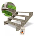 Produktbild: Gartenwelt Terrassentreppe aus Massivholz Kiefer 120cm Breite 4 Stufen 72 cm kesseldruckimprägniert