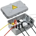 Produktbild: Großer Außenbereich Elektrobox(32x22x13cm), IP54 wasserdichte Abdeckung für Verlängerungskabel, wetterfeste Abdeckungen zum Schutz von Verlängerungskabel, Steckdosenleisten, Zeitschaltuhren-Grau
