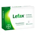 Produktbild: Lefax Kautabletten - mit 42 mg Simeticon - bei leichten Blähungen - mit Pfefferminzgeschmack - für Kinder geeignet - 1 x 100 Tabletten