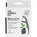 Produktbild: Humble Floss Picks 2-in-1, 50 Stück, Aktivkohle Minze