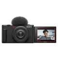 Produktbild: Sony Vlog-Kamera ZV-1F schwarz digitale Kompaktkamera Touch-Bedienung 21 MP