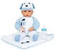 Produktbild: Small foot 2736 - Puppe Benno mit weiß/blauem Zubehör, Weichkörper-Puppe, 40cm