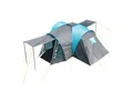 Produktbild: Skandika Kuppelzelt Hammerfest 6 Plus, Campingzelt mit Extra Vorraum, 2 m Stehhöhe, Personen: 6 (Schlafkabinen mit Moskitonetz und eingenähtem Zeltboden), Sonnendach an beiden Eingängen, 3000 mm Wassersäule, Familienzelt