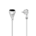 Produktbild: Hama Verlängerungskabel Stromkabel Schuko-Stecker Kupplung Flachstecker Innen 2m