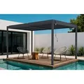 Produktbild: Cazeboo Piana 4X3M Selbsttragende Bioklimatische Pergola Aus Grauem Aluminium