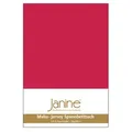 Produktbild: Janine Spannbettlaken Spannbetttuch Mako Feinjersey, Jersey, Gummizug: rundum, (1 Stück) grün|rot 140-160 cm x 200 cm