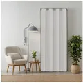 Produktbild: tinycurtains Türvorhang für alle gängigen Türgrößen, Thermovorhang (ohne Stange) Türgardine (1 St), Ösen, abdunkelnd, 100% Polyester, blickdicht weiß Purity 210x150cm Vorhang für Tür, Schrank & Fenster weiß 150 cm x 210 cm