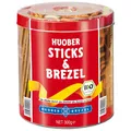 Produktbild: (10,33€/1kg) Huober Bio Sticks & Brezel, Salzstangen, 300g Dose