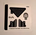 Produktbild: LEGO® Star Wars Sticker 75304 stk01 Aufkleber Darth Vader™ Helm