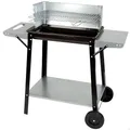 Produktbild: AKTIVE Tragbarer Holzkohlegrill, Metall, 90x32x85 cm, Mit Temperaturregler und 2 abnehmbaren Griffen, 4-fach höhenverstellbar, 2 Räder und Tragegriff, Einfacher und schneller Aufbau (52973)