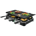 Produktbild: ADLER AD6616 - Elektro-Raclette-Grill komplett mit Pfännchen - Rauchfreies Barbecue im modernen Stil für 8 Personen - Große Grillfläche - Elektrischer Grillrost - zum Anbraten von Speisen