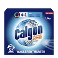 Produktbild: Calgon 4-in-1 Power Pulver – Wasserenthärter gegen Kalkablagerungen, Schmutz und Korrosion in der Waschmaschine – Beugt unangenehmen Gerüchen vor – 1 x 1,3 kg