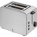Produktbild: WMF Stelio Toaster 2 Scheiben Edelstahl, Doppelschlitz Toaster mit Brötchenaufsatz, Bagel-Funktion, 7 Bräunungsstufen, 900 W, edelstahl matt