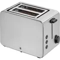 Produktbild: Stelio Toaster 2 Scheiben Edelstahl Doppelschlitz Toaster mit Brötchenaufsatz...