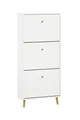 Produktbild: Schildmeyer Bjarne Schuhschrank 158673, weiß matt, 59,8 x 19,5 x 131 cm, platzsparend durch geringe Tiefe