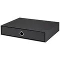 Produktbild: Rössler SOHO 1er Schubladenbox aus Papier | Büro Organizer Schreibtisch | Schubladen Organizer Büro Zubehör & Bürobedarf | Schreibtisch Organizer Box | 34 x 25 x 7 cm | 1 Stück | Farbe: Schwarz