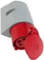 Produktbild: PCE CEE-Wandsteckdose, Aufputzmontage, 32A, 5p, 6h, IP44, TT, rot (125-6tt)