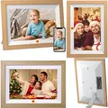 Produktbild: Kodak Digitaler Bilderrahmen RCF-1012W 10 WiFi Hellbraun Weiss - Digitaler Foto-Rahmen - 32 GB