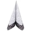 Produktbild: Tissue Serviette Barock in Schwarz/Silber 33 x 33 cm, 100 Stück - APARTina