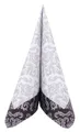 Produktbild: Tissue Serviette Barock in Schwarz/Silber 33 x 33 cm, 100 Stück - APARTina