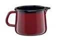Produktbild: Riess, 0672-008, Schnabeltopf 12, NOUVELLE- ROSSO EXTRA STARK, Durchmessser 12 cm, Höhe 10.8 cm, Inhalt 1 Liter, Emaille, Induktion