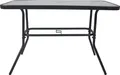 Produktbild: VCM Gartentisch aus Glas und Metall | Esstisch | Maße ca. H. 70 x B. 110 x T. 55 cm | Anthrazit | Balkontisch Gartenmöbel 110x55
