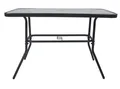 Produktbild: VCM Gartentisch Glas Gartentisch Esstisch Balkontisch 110x55