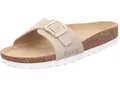 Produktbild: Rohde Damen Pantolette Leder Tieffußbett Schnalle Alba 5589, Größe:42 EU, Farbe:Beige