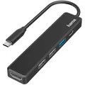 Produktbild: Hama Dockingstation USB-C Hub Multiport, 200117, 100 Watt, HDMI, LAN, USB-C 3.0