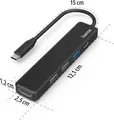 Produktbild: HAMA USB-C 3.2 Hub Multiport 2x USB 2.0 1x USB 3.2 + HDMI + Power Delivery - NEU