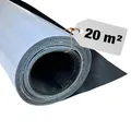 Produktbild: HSS EPDM Dachfolie Selbstklebend – 20m² KSK Dachbahn für Gartenhaus & Carport – UV Beständig & Wasserdicht – 1,3 mm Stark – 1 x 20 m – Schwarz