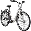 Produktbild: Agon Axis E-Bike 26 Zoll Citybike Damen Herren 140 - 165 cm Pedelec mit Nabenmotor Fahrrad 3 Gang und Beleuchtung StVZO