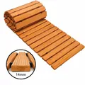Produktbild: QLS Gartenweg Rollweg Zedernholz 250 x 75 x 1,4 cm Holzweg Terrasse Gartenpfad