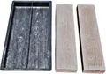 Produktbild: Beton-ABC / Schalungsform Gießformen Holzstruktur Holzbohlenoptik Diele 2 x (60 x 15 x 6 cm) -Terrassenplatten Gehwegplatten selber gießen