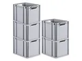 Produktbild: PROREGAL SuperSparSet 5x Eurobox NextGen Economy | Griffe offen |HxBxT 32x30x40cm | 30 Liter | Eurobehälter, Transportbox, Transportbehälter, Stapelbehälter
