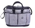 Produktbild: QHP Putztasche grau, 36x21x27 cm, wasserabweisend, 20L, viele Fächer, abnehmbares Schulterband, Standfüße