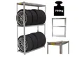 Produktbild: TRUTZHOLM Steckregal Reifenregal für 8 Räder 180x120x40 cm 795 kg Reifenständer Steckregal, Produkt 1-tlg., Aufbau