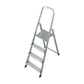 Produktbild: Stufen Stehleiter Krause Corda Haushaltsleiter 4 Stufen einseitig besteigbare Leiter mit solider Trittfläche 000705