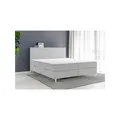 Produktbild: Boxspringbett RIO mit Bettkasten 180 x 200 cm Webstoff Bett Bettkasten Topper - versch. Ausführungen - Grau