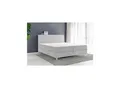Produktbild: Boxspringbett RIO mit Bettkasten 180 x 200 cm Webstoff Bett Bettkasten Topper - versch. Ausführungen - Grau