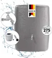 Produktbild: GARANTIA TERRANOVA Wandtank Komplett-Set 275 Liter graphite grey inkl. Chrom-Auslaufhahn und Fallrohranschluss
