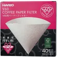 Produktbild: Hario Papierfilter V60-03 (VCF-03-40W), weiß, 40 Stück, 40 Stück