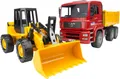 Produktbild: Bruder® Spielzeug-Kipper MAN TGA Kipp-LKW 40 cm mit Gelenkradlader FR130 40c (02752), Made in Europe