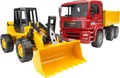 Produktbild: Bruder 02752 - MAN TGA Kipp-LKW und Gelenkradlader FR 130