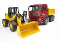 Produktbild: BRUDER, MAN TGA 6x4 Kipper mit Ech1/16 Lader, 1/16, BRU2752