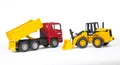 Produktbild: Bruder 2752 - MAN TGA Kipp-LKW und Gelenkradlader FR 130