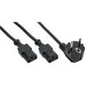Produktbild: Y Kaltgerätekabel 5 Meter Y-Kabel Stromkabel 2-fach Verteiler Netzkabel 5m 16657