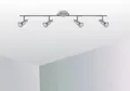 Produktbild: TRANGO LED Deckenspots, 4-flammig 2890-048 Deckenleuchte OSCAR in Chrom-Optik inkl. 4x 5 Watt 3000K warmweiß GU10 LED Leuchtmittel, Deckenlampe, Deckenstrahler, Deckenspots, Lampe schwenkbar und drehbar