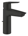Produktbild: Grohe Start Einhand-Waschtischbatterie mit Zugstangen-Ablaufgarnitur M-Size - Mattschwarz - 234552432